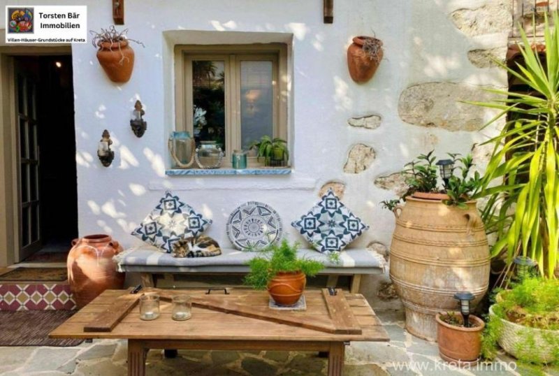 Provarma Kreta, Provarma, renoviertes 200 Jahre altes Anwesen Meerblick 2 Gäste-Studios Haus kaufen